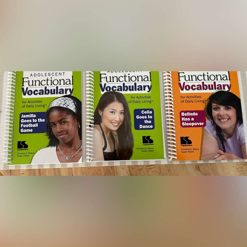 (3) ASD Teen Social Story Books Easy to Read Laminated Teen Girls Special Needs
